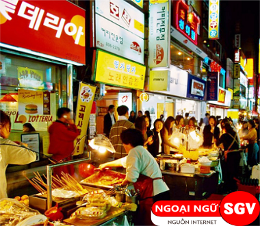 SGV, ẩm thực đường phố tiếng Hàn là gì