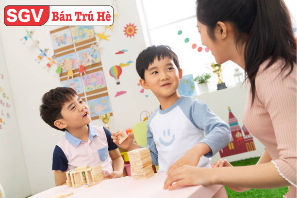 Bán trú hè Cần Thơ, trung tâm SGV, học tiếng Anh tăng cường, giáo dục thể chất