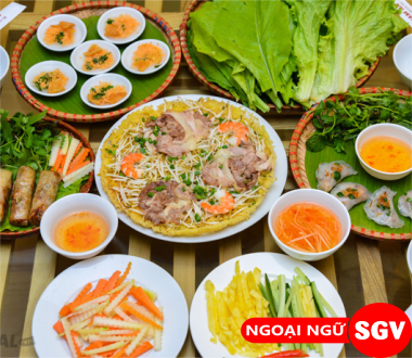 SGV, bánh xèo tiếng Hàn là gì