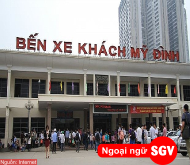 Bến xe Mỹ Đình tiếng Trung là gì, SGV