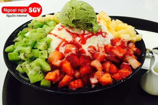 Bingsu - món kem tuyết độc đáo của Hàn Quốc