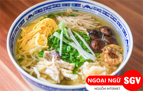 sgv, Bún thang tiếng Anh là gì