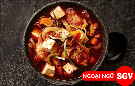 canh kim chi tiếng Hàn là gì sgv