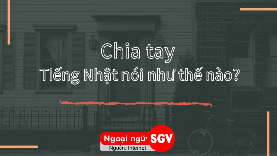 chia tay tiếng Nhật là gì, sgv