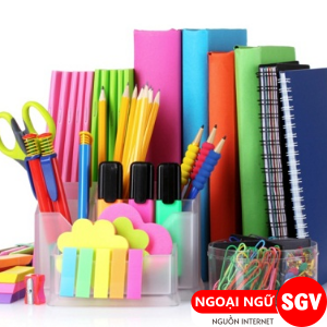 Dụng cụ học tập tiếng Nhật, ngoại ngữ SGV