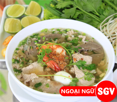 sgv, hủ tiếu gõ tiếng Anh là gì