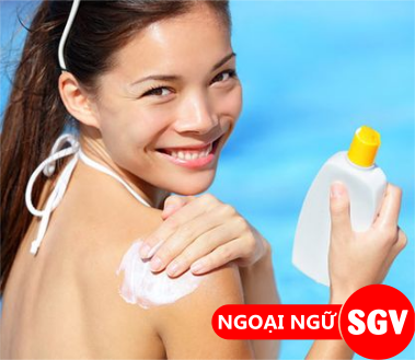 SGV, kem chống nắng tiếng Hàn là gì