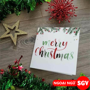 SGV, Lời chúc giáng sinh bằng tiếng Anh