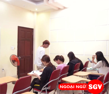 sgv, Lớp luyện thi IELTS buổi tối ở quận Thủ Đức.