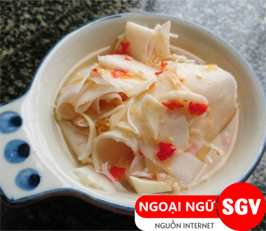 SGV, Măng chua tiếng Anh là gì