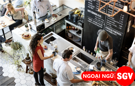 SGV, Mẫu câu giao tiếp tiếng Anh trong quán cafe