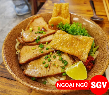 SGV, Món cao lầu tiếng Anh là gì