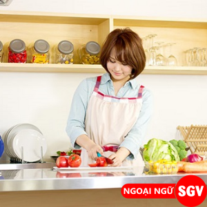 Nấu ăn tiếng Nhật đọc là gì, SGV