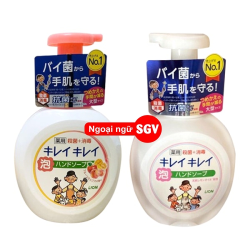 Nước rửa tay tiếng Nhật là gì, sgv