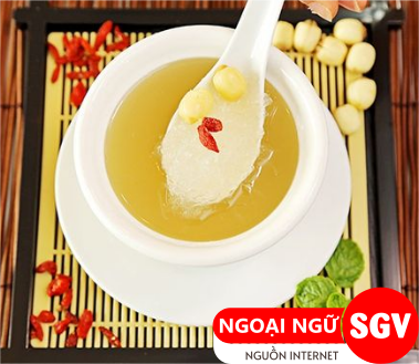 SGV, nước yến tiếng Hàn là gì