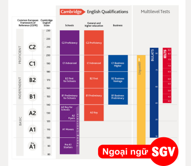 SGV, phân biệt chứng chỉ CEFR và VSTEP