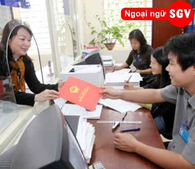 SGV, phòng đăng ký kinh doanh tiếng Anh là gì