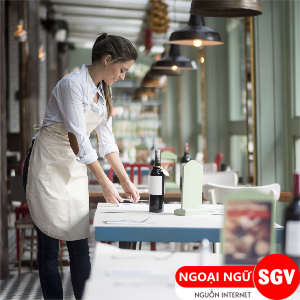 Phục vụ bàn tiếng Anh, SGV