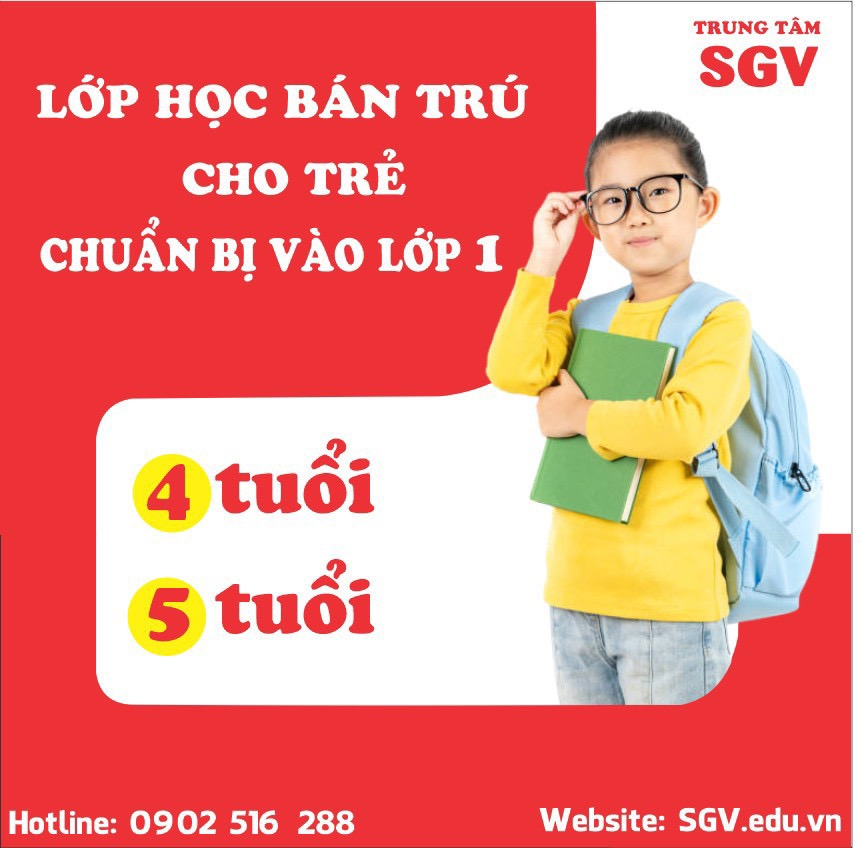 lớp bán trú cho trẻ chuẩn bị vào lớp 1