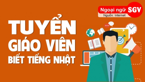 SGV, tuyển giáo viên tiếng Nhật dạy trực tuyến