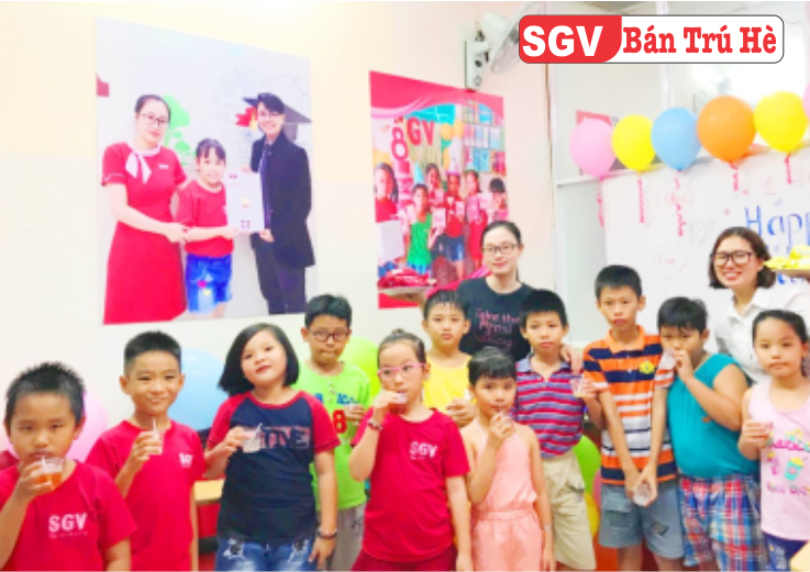 Tại sao nên đăng ký học hè bán trú sớm tại SGV Bình Thạnh, tiếng Anh bán trú, toán, kỹ năng tư duy