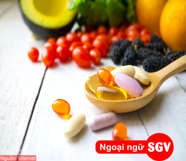 Thực phẩm chức năng tiếng Anh là gì, ngoại ngữ SGV