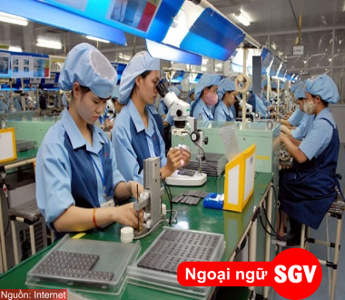 Tiếng Trung bồi trong công xưởng, ngoại ngữ SGV