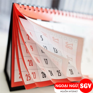 Tuần này trong tiếng Nhật, SGV.